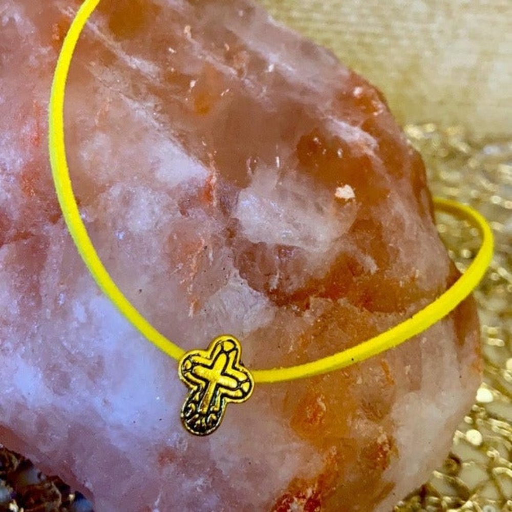 Celtic Cross Leather necklace